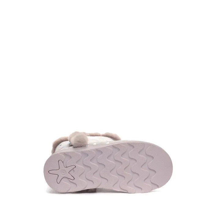 Kids Boots Girl 4033 SHADED HEARTS Boot VIOLET HUSHEDSILVER Superga Ankle Boots