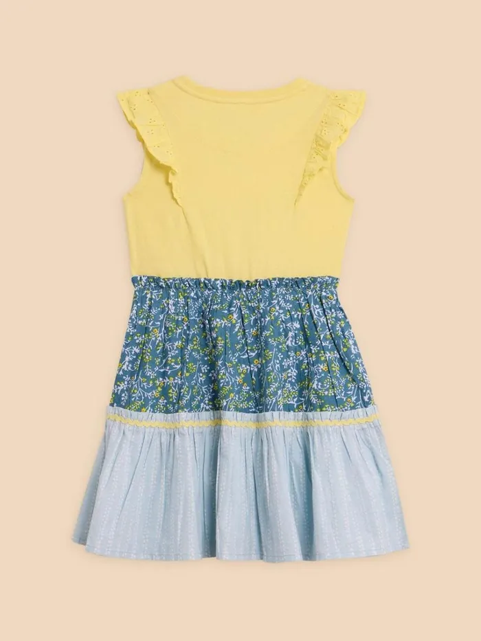 Kids DRESSES and SKIRTS White Stuff Printed Tiered Frill Dress Yellow Multi Kids DRESSES and SKIRTS White Stuff Printed Tiered Frill Dress Yellow Multi