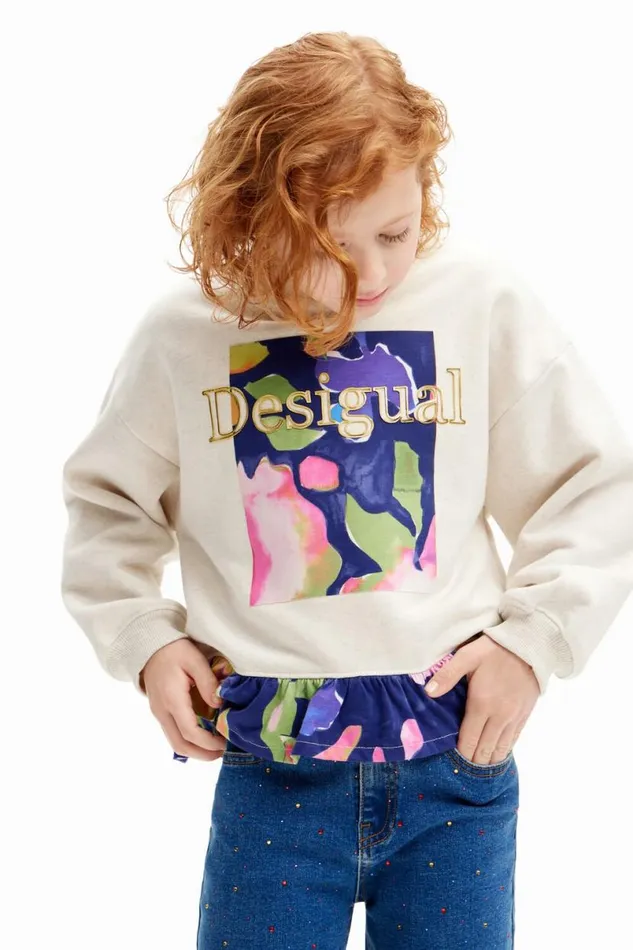Kids Jumpers And Sweatshirts Desigual Floral Sweatshirt