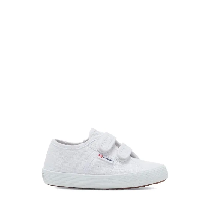 Kids Kid Unisex 2750 KIDS STRAPS EASYLITE Sneaker WHITE Superga Low Cut