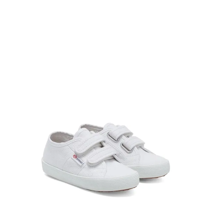 Kids Kid Unisex 2750 KIDS STRAPS EASYLITE Sneaker WHITE Superga Low Cut