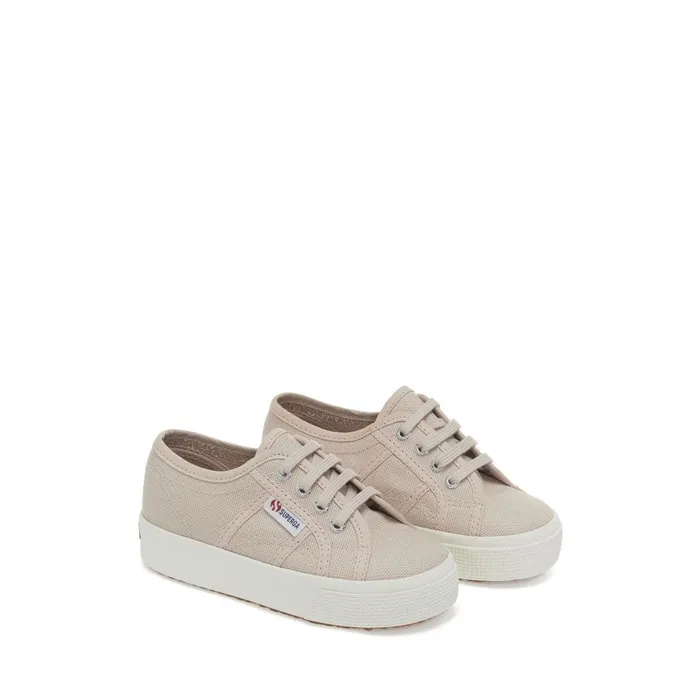 Kids Lady Shoes Girl 2730 KIDS Wedge PINK SKINF AVORIO Superga Platform