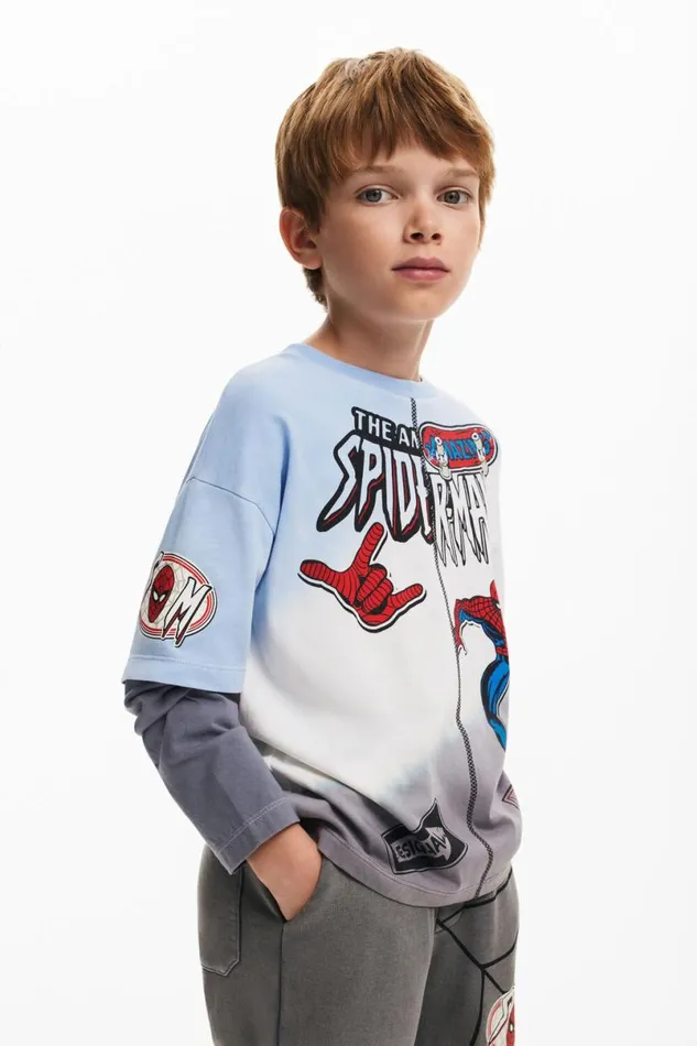 Kids Tshirts And Shirts Desigual Spiderman Combined Tshirt