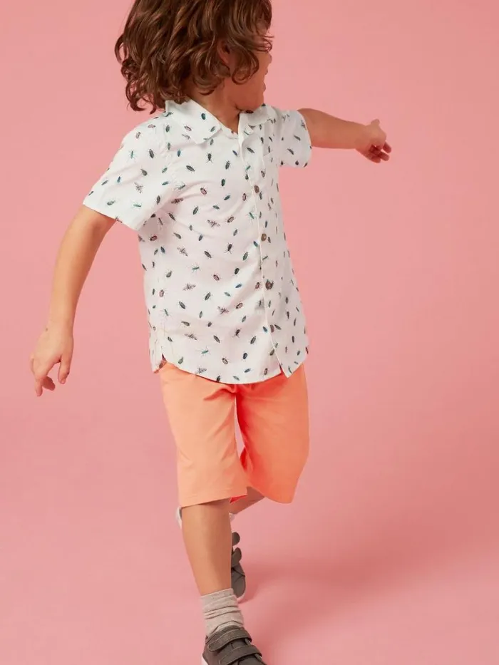 Kids TROUSERS and SHORTS White Stuff Cole Chino Short Mid Coral Kids TROUSERS and SHORTS White Stuff Cole Chino Short Mid Coral
