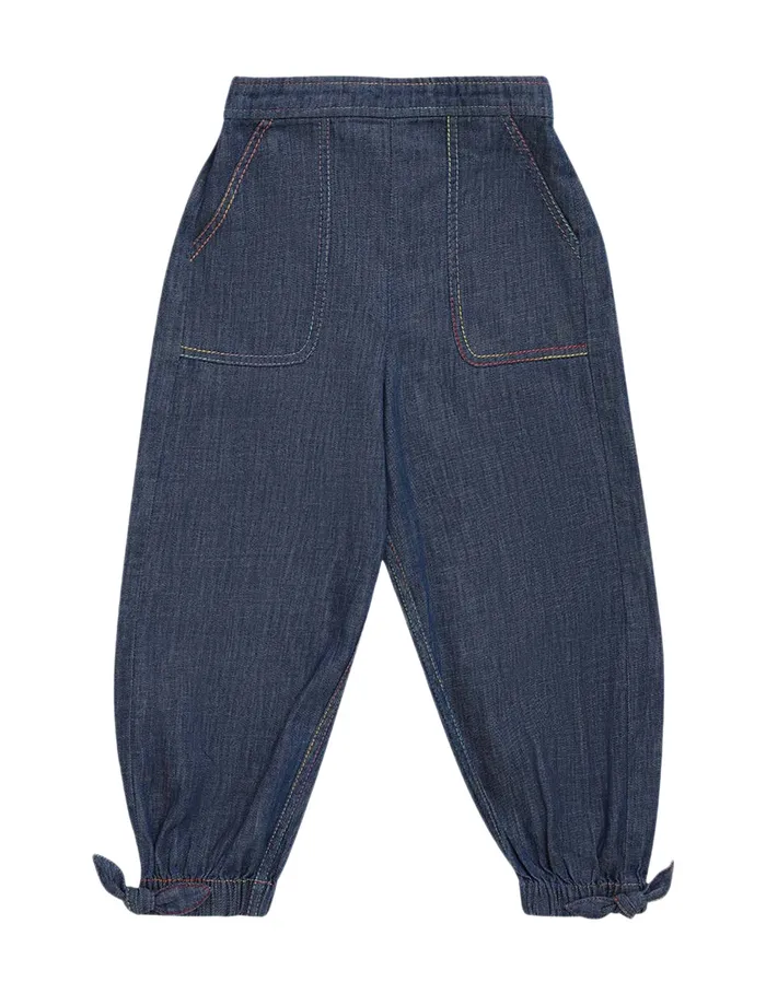 Kids Zimmermann Denim Ottie Denim Pant Blue Lagoon