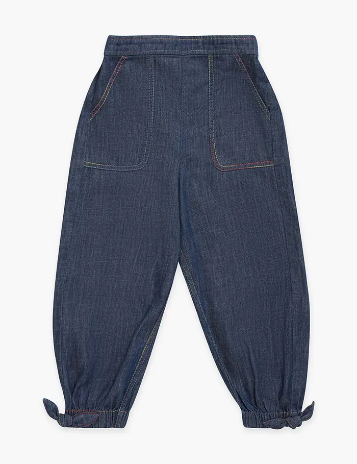 Kids Zimmermann Denim Ottie Denim Pant Blue Lagoon