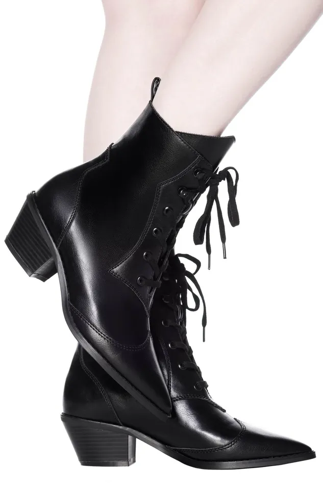 Killstar Boots Women Raven PointedToe Bootie