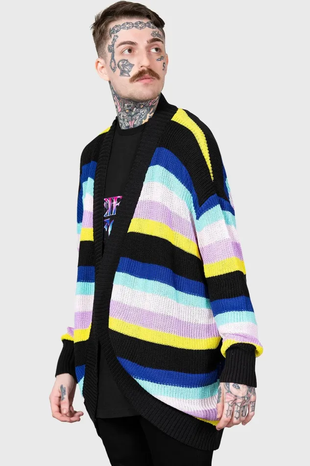 Killstar Cardigans Women Neon Rainbow Cardigan