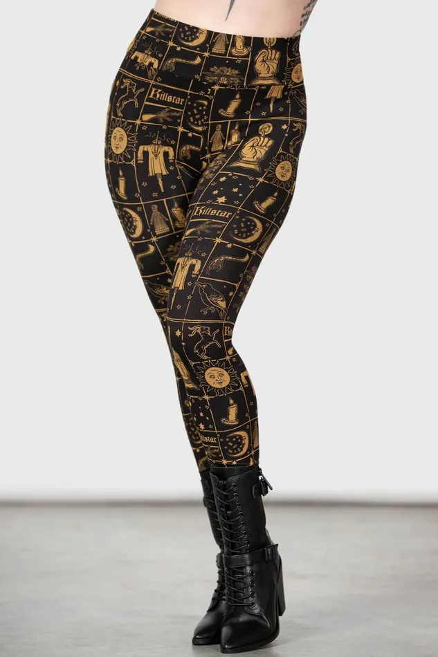 Killstar Chill Out Women Folk Horror Leggings