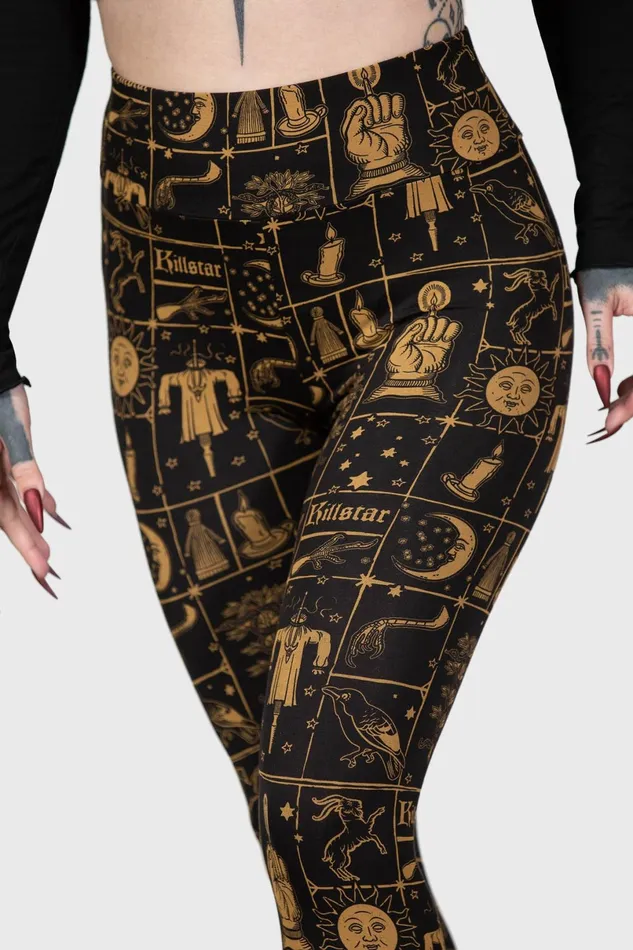 Killstar Chill Out Women Folk Horror Leggings
