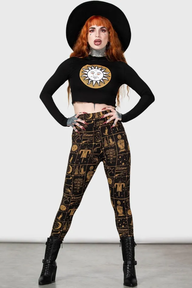 Killstar Chill Out Women Folk Horror Leggings