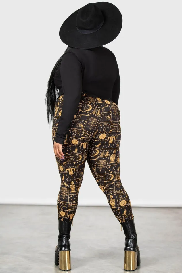 Killstar Chill Out Women Folk Horror Leggings