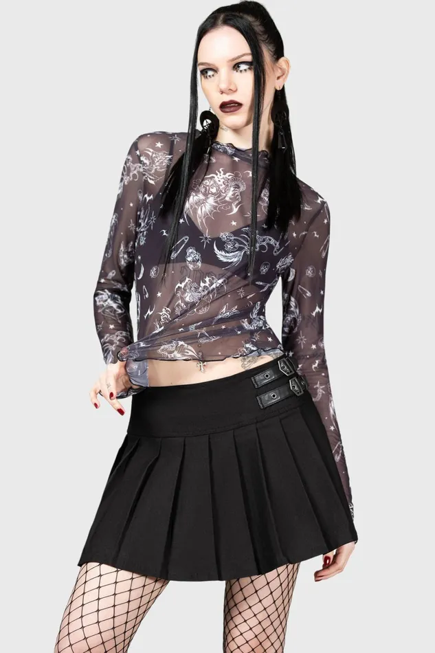 Killstar Crop Women Dazed Skull Crop Top