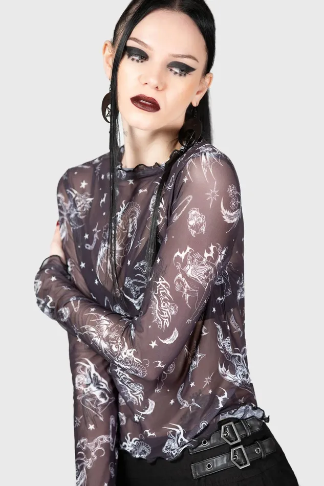 Killstar Crop Women Dazed Skull Crop Top