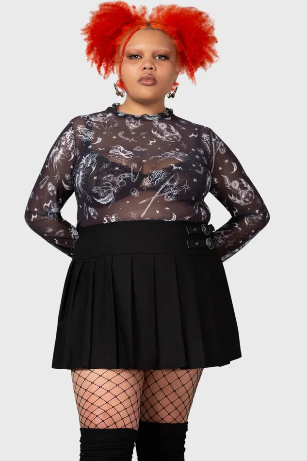 Killstar Crop Women Dazed Skull Crop Top