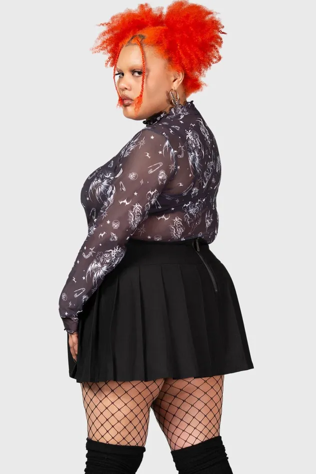Killstar Crop Women Dazed Skull Crop Top