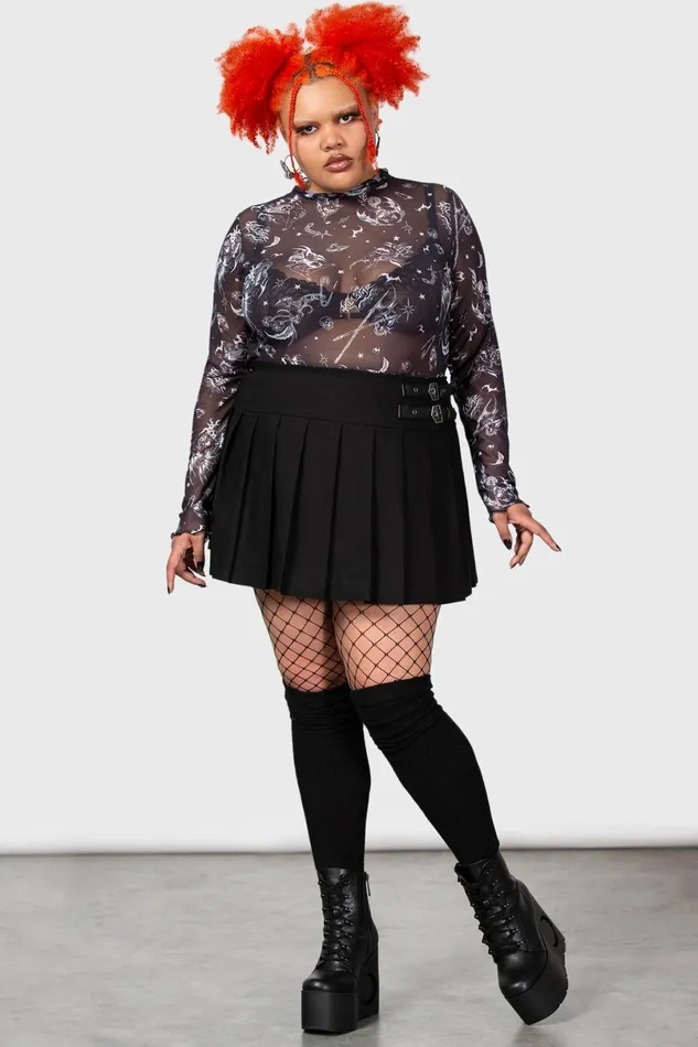 Killstar Crop Women Dazed Skull Crop Top