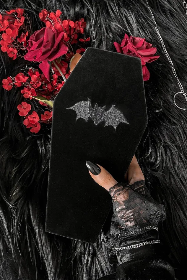 Killstar Decor Homeware Velvet Casket Jewellery Box