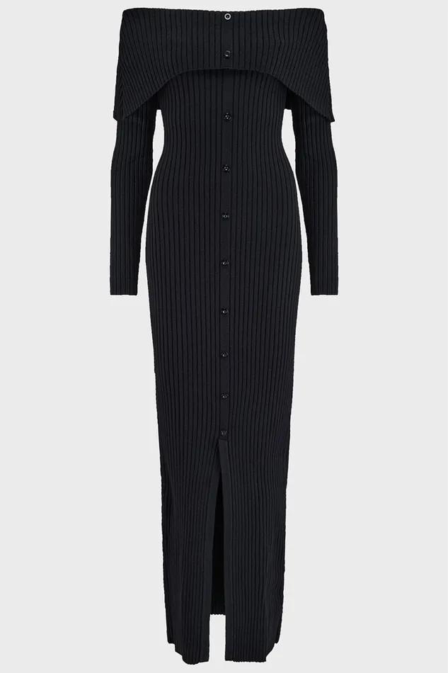 Killstar Knitted Women Shadow Empress Dress