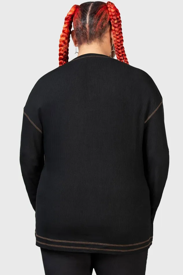 Killstar Long Sleeves Men Otherworlds Henley Top