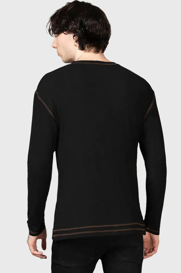 Killstar Long Sleeves Men Otherworlds Henley Top