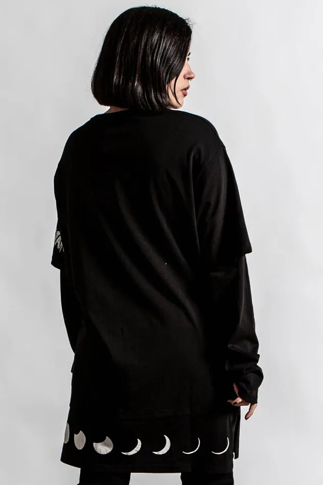 Killstar Long Sleeves Men Shine Bright 2Layer Top