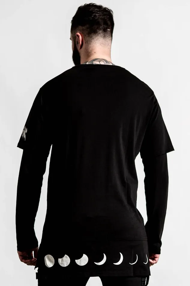 Killstar Long Sleeves Men Shine Bright 2Layer Top