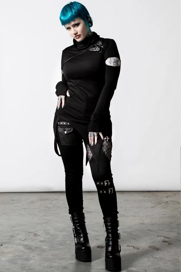 Killstar Long Sleeves Women Arch Angelz Masked Top