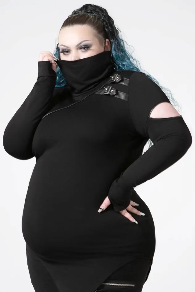 Killstar Long Sleeves Women Arch Angelz Masked Top