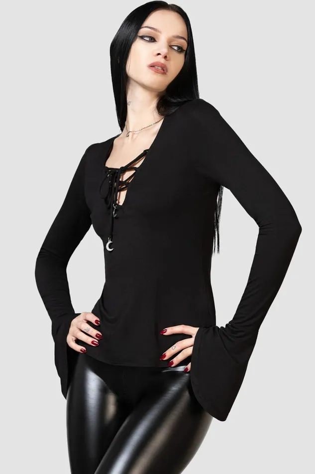 Killstar Long Sleeves Women Auri Top