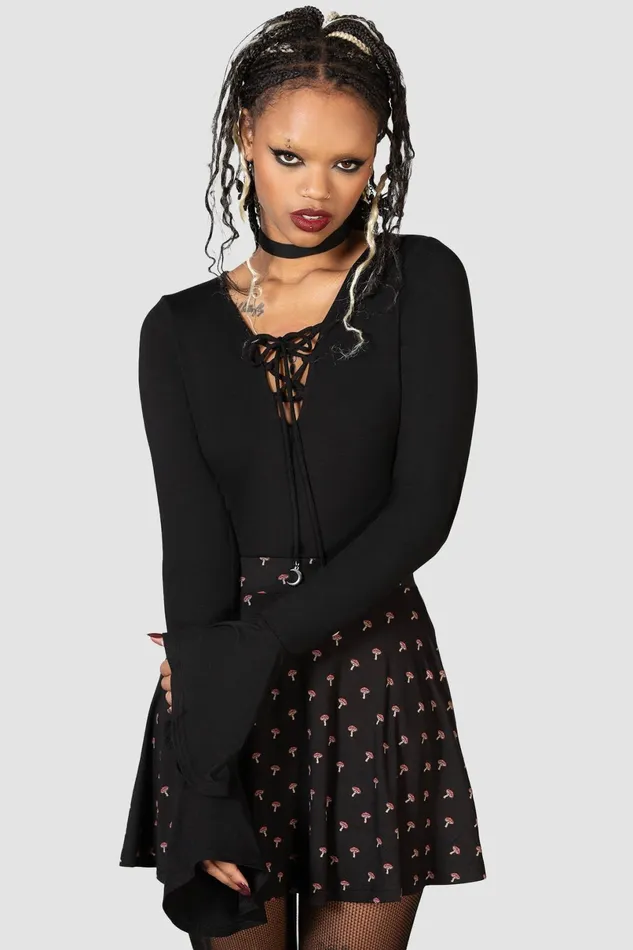 Killstar Long Sleeves Women Auri Top