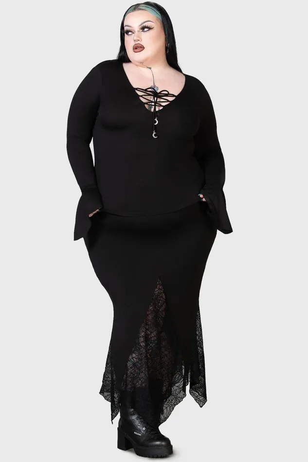 Killstar Long Sleeves Women Auri Top