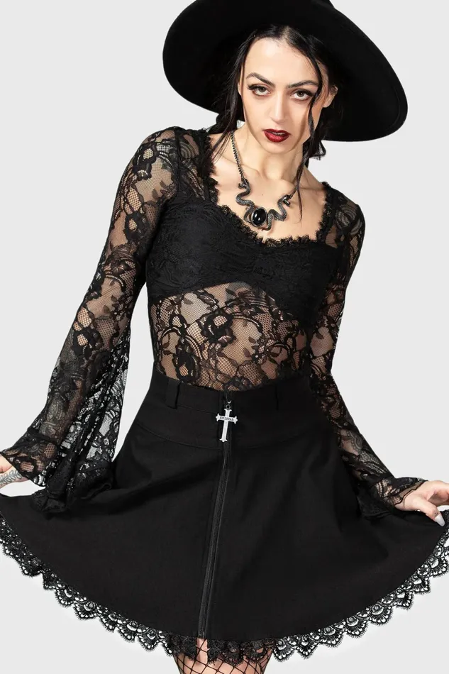 Killstar Long Sleeves Women Dolor Top
