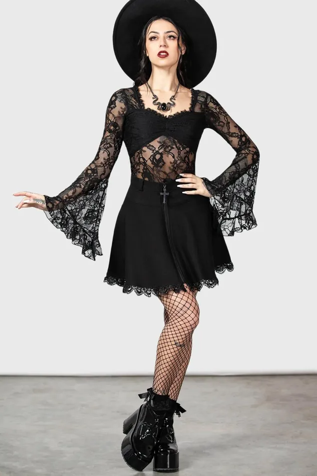 Killstar Long Sleeves Women Dolor Top