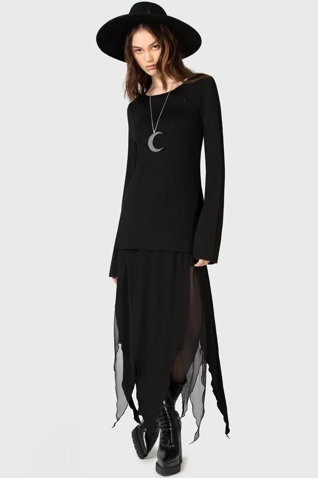 Killstar Long Sleeves Women Echoed Darkness Tunic Top