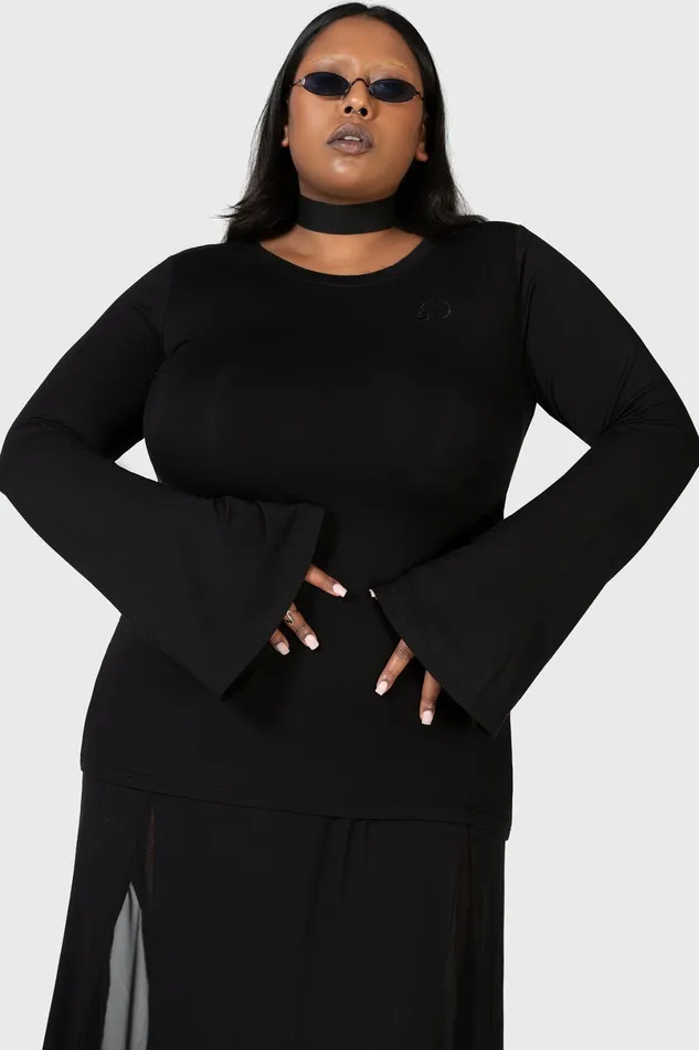 Killstar Long Sleeves Women Echoed Darkness Tunic Top