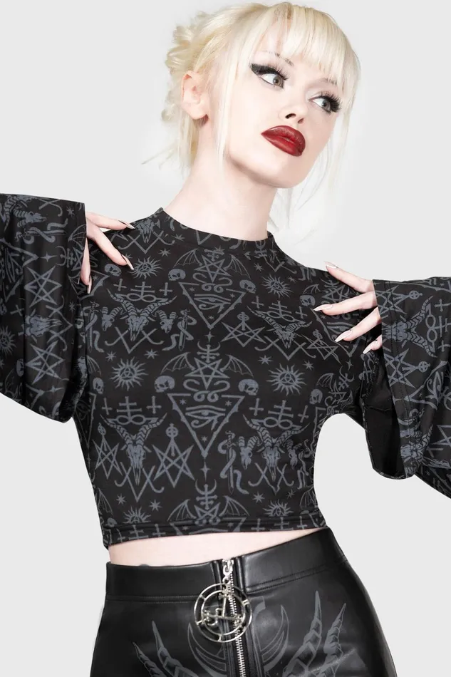 Killstar Long Sleeves Women Nightmagick Top