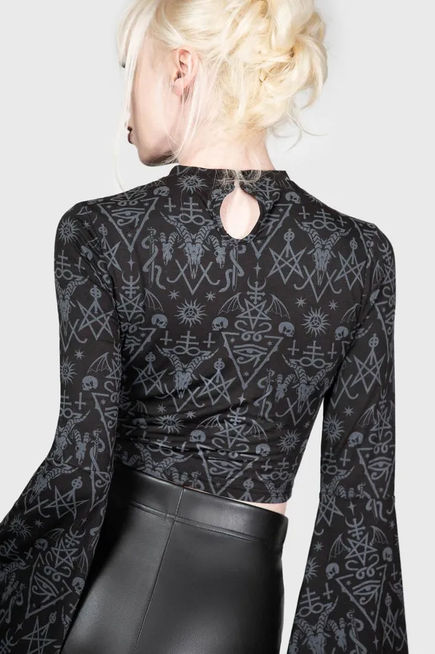 Killstar Long Sleeves Women Nightmagick Top