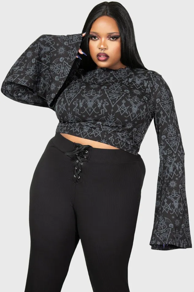 Killstar Long Sleeves Women Nightmagick Top