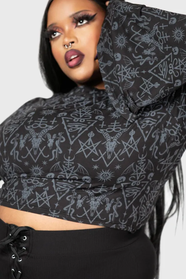 Killstar Long Sleeves Women Nightmagick Top