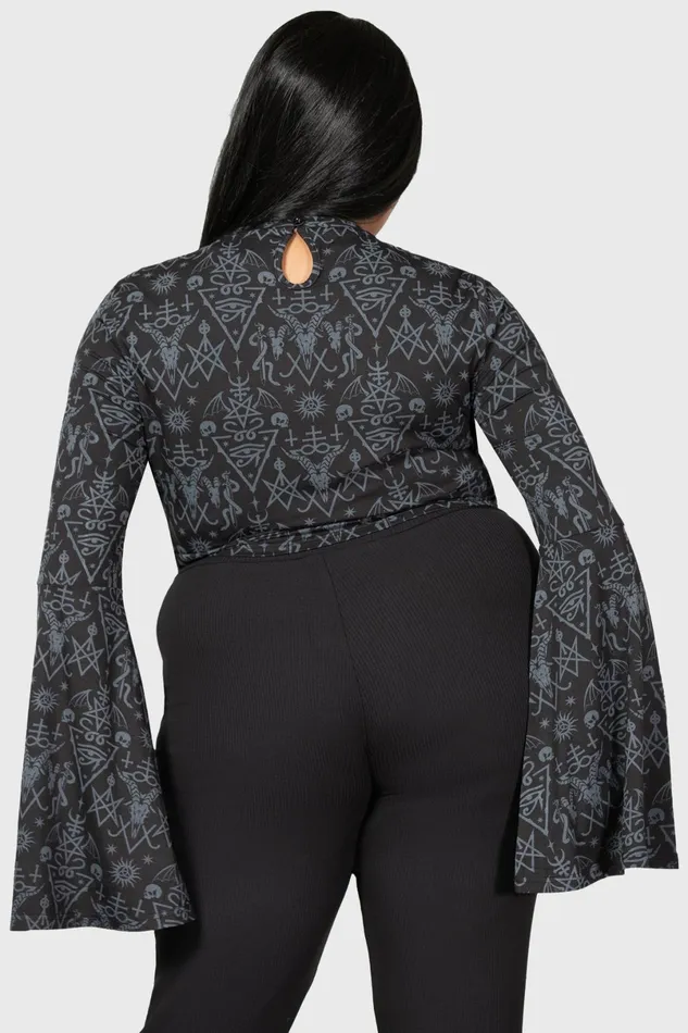 Killstar Long Sleeves Women Nightmagick Top