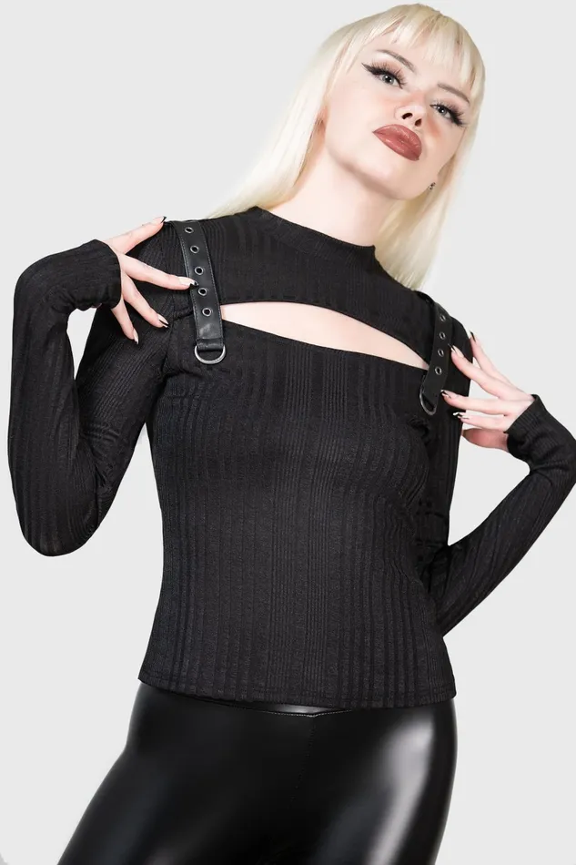 Killstar Long Sleeves Women Raven039s Call Long Sleeve Top