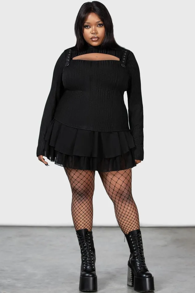 Killstar Long Sleeves Women Raven039s Call Long Sleeve Top