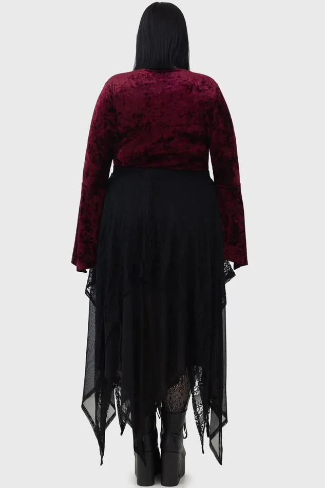 Killstar Long Sleeves Women Rosethorn Top