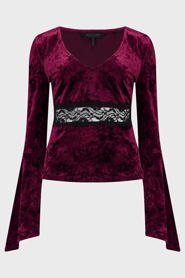 Killstar Long Sleeves Women Rosethorn Top