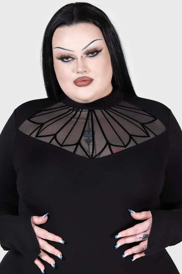 Killstar Long Sleeves Women Underneath The Altar Top