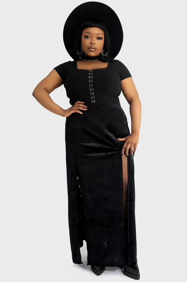 Killstar Maxi Skirts Women Coma Star Maxi Skirt