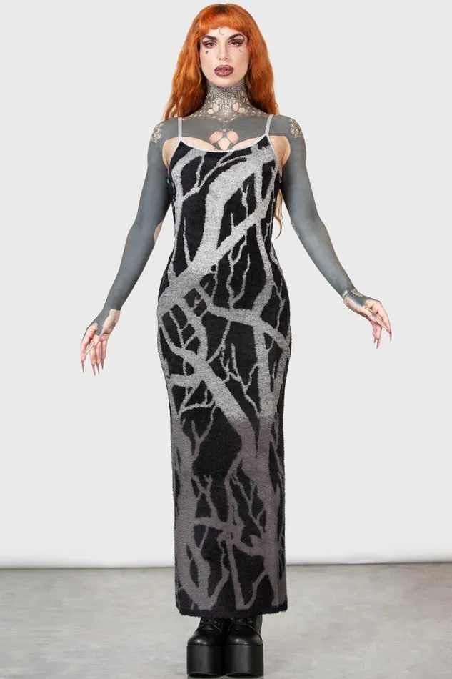 Killstar Maxi Women Forest Knit Dress