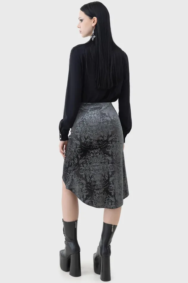 Killstar Midi Skirts Women Haunted Lover Midi Skirt