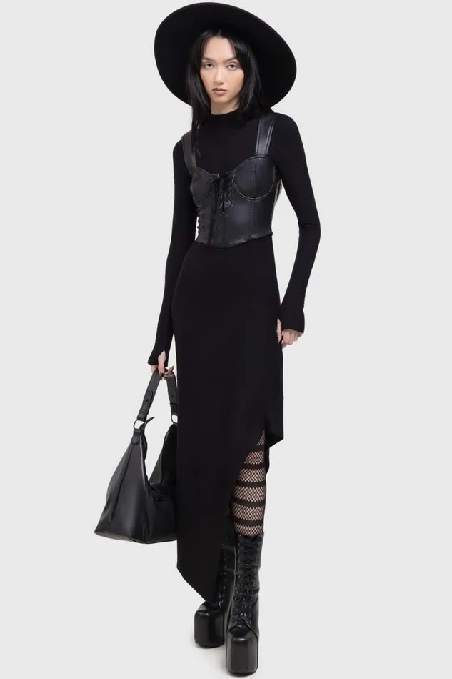 Killstar Midi Women Dark Presence Dress